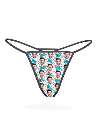 Custom Face Print Thong – Personalized Bae Gift Underwear
