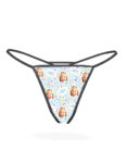 Personalized Happy Birthday Thong with Custom Face Print Design