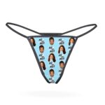 Custom Mr and Mrs Photo Thong Personalized Couple Underwear Gift