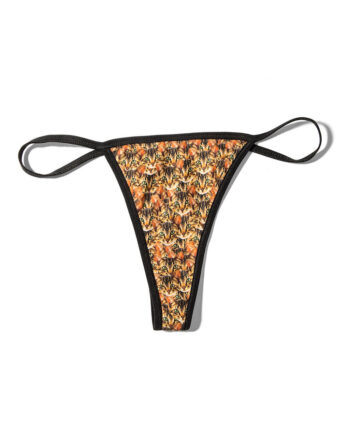 Custom Cat Print Thong for Women – Unique Animal Pattern Underwear